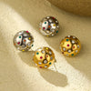 Retro Round Ear Studs