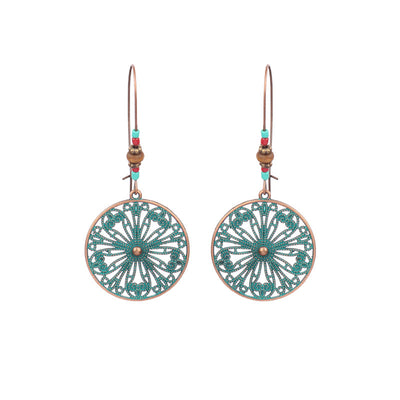 Retro Ethnic Style Water Droplets Drop Earrings