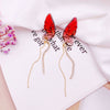 Butterfly women's drop earrings