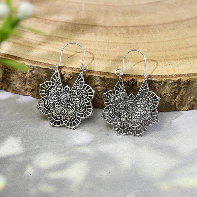 Retro Ethnic Style Water Droplets Drop Earrings