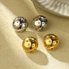 Retro Round Ear Studs