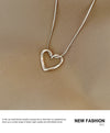 Fashion heart shape pendant necklace 1 piece