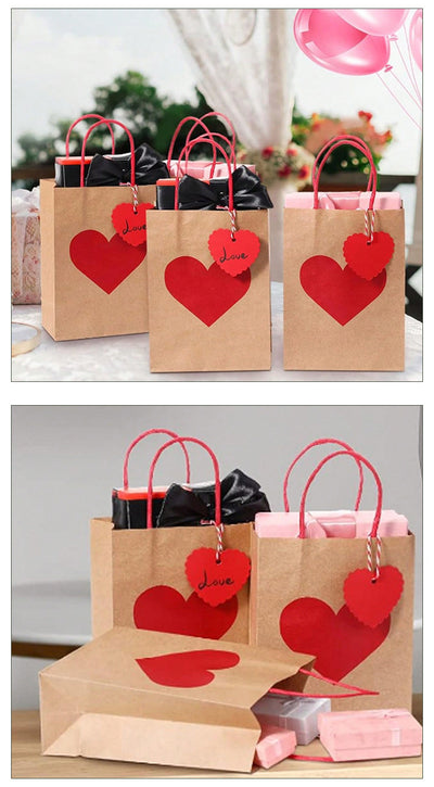 Valentine'S Day Elegant Paper Wedding Party Gift Bags