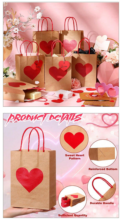 Valentine'S Day Elegant Paper Wedding Party Gift Bags