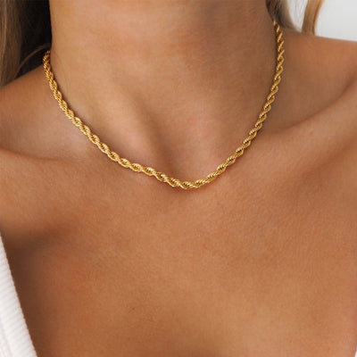 French Style Geometric Necklace