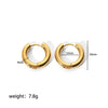 Classic Style Round Hoop Earrings