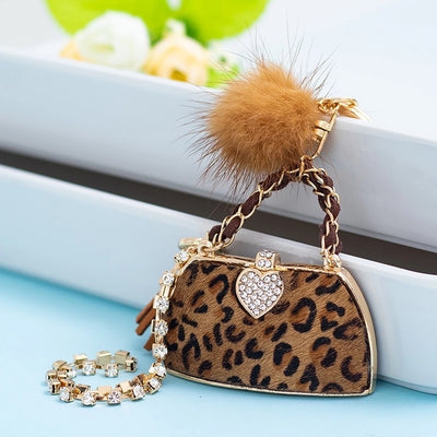 Retro Women's bag pendant keychain