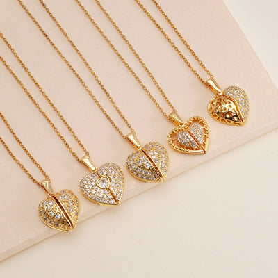 Glam Sexy Heart Pendant Necklace