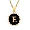 Fashion round letter necklace