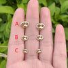 Modern Style Oval Ear Studs