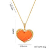 Elegant heart pendant necklace