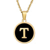 Fashion round letter necklace