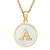 Fashion round letter necklace