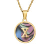 Fashion round letter necklace