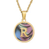 Fashion round letter necklace