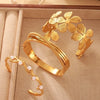 Classic Style Spray Flower Petal Bangle In Bulk