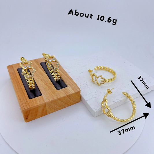 Modern Style Bear Earrings