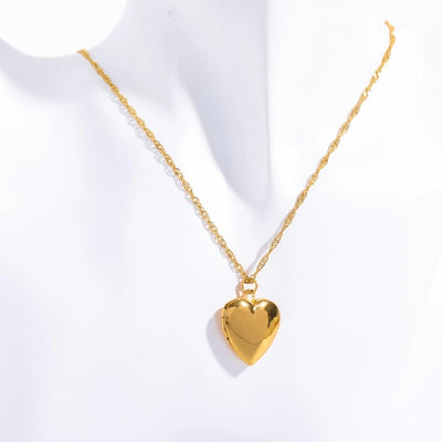 Modern Style Heart Shape Pendant Necklace