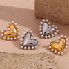 Classic Style Heart Shape Ear Studs