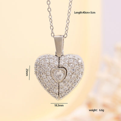 Glam Sexy Heart Pendant Necklace