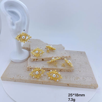 Modern Style Eye Earrings