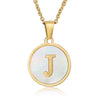 Fashion round letter necklace