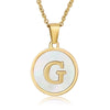 Fashion round letter necklace