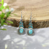 Retro Ethnic Style Water Droplets Drop Earrings