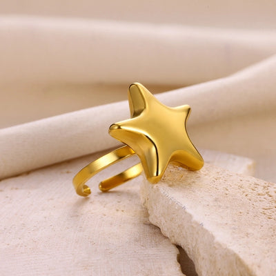 Classic Style Round Star Heart Shape Rings