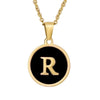 Fashion round letter necklace