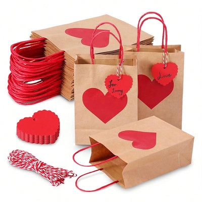 Valentine'S Day Elegant Paper Wedding Party Gift Bags