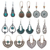 Retro Ethnic Style Water Droplets Drop Earrings