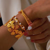 Classic Style Spray Flower Petal Bangle In Bulk