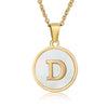 Fashion round letter necklace