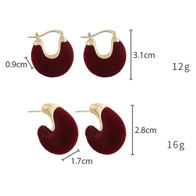 Vintage modern Style ear Studs