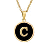 Fashion round letter necklace