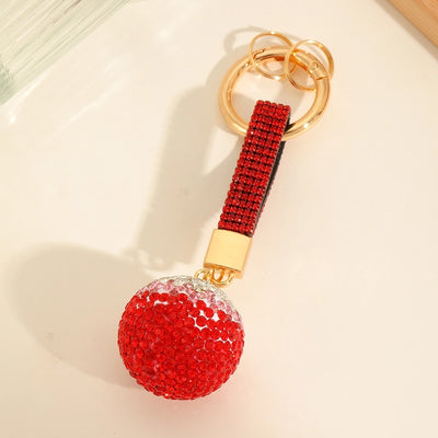 Cute Luxurious Ball Bow Knot Keychain