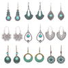 Retro Ethnic Style Water Droplets Drop Earrings