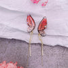 Butterfly women's drop earrings