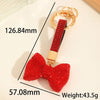 Cute Luxurious Ball Bow Knot Keychain