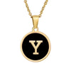 Fashion round letter necklace