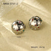 Retro Round Ear Studs