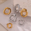 Oval Hollow Out Rings