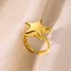 Classic Style Round Star Heart Shape Rings