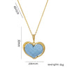 Elegant heart pendant necklace