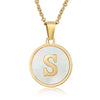 Fashion round letter necklace