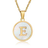 Fashion round letter necklace