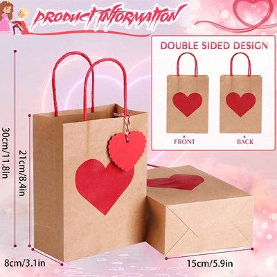 Valentine'S Day Elegant Paper Wedding Party Gift Bags