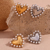 Classic Style Heart Shape Ear Studs