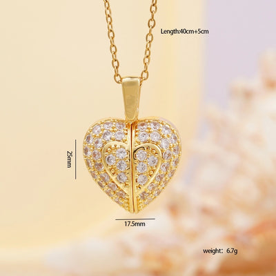 Glam Sexy Heart Pendant Necklace